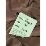 Tango Mango Dress Womens Large Brown 3/4 Bell Sleeve V Neck Tunic Solid Photo 8