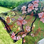 SheIn  Vacay Sheer Floral Mesh Plus Size Top Photo 8