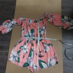 Sage  Pink Floral Print Romper No Size Bohemian Cottagecore Coconut Girl Festival Photo 6