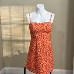 French Connection  Orange Hearts & Kisses Print A-Line Dress Photo 1