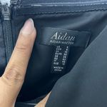 Aidan Mattox  Black Ruffled Strapless Frill Cocktail Dress Photo 6