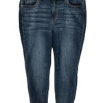 Judy Blue Bleach Splash Boyfriend Fit Jeans High Rise Denim Cuffed Blue 11/30 Photo 1