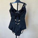Leonisa  Black One Piece‎ Swimsuit with Sheer Mesh Panels NWOT Size S Photo 5