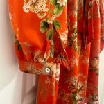 Forever 21 Bird with flower orange dress with neck bow tie Photo 6