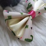 Hancrafted Cactus Cream Pink Hair Bow Set Photo 3