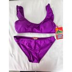 Jordan Emme  Purple Ruffle Bikini Swimsuit Two Piece Set Womens Size‎ S Photo 1
