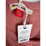 Marine layer  Jude 100% Cotton Gauze Pink Flutter Sleeve Cotton Tank Large Photo 5