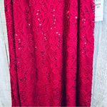 Tiana B SZ 10 Lace Overlay Lined Dress with Sequins & Sleeveless Keyhole… Photo 6