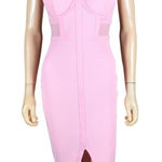 Material Girl Barbiecore Pink Bodycon Party Dress NEW MEDIUM Photo 0