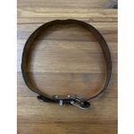 3D Belt Brown Leather Western Brown Womens Size 34 Silver Buckle Adjustable 1123 Photo 9