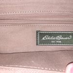 Eddie Bauer  Green Faux Suede Tote Bag Shoulder Purse‎ Photo 5