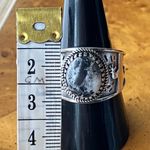 White Buffalo Turquoise Sterling Silver Ring Size 9 Photo 6