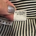 EXPRESS Vintage Black and White Striped Women's Pantsuit with Button-Up Vest Photo 12