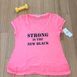 Pink Lotus NWT  “strong is the new black” Photo 0