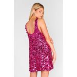 Show Me Your Mumu After Hours Mini Dress in Rich Magenta Sequins M NWT Photo 5