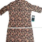 IBKUL Gemma Print Ruched Elbow Length Sleeve Dress Photo 11