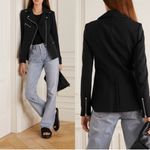 Veronica Beard NWOT  Scuba Hadley Jacket Coat Black Size 10/ Large Moto Photo 11