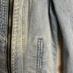 VERO MODA  Moto Style Denim Jacket Size Small Blue New Photo 5