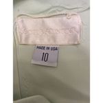 Scott McClintock Rhinestone Spaghetti Straps Vintage Glimmer Slinky Gown Size 10 Green Photo 1