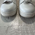 Vionic  Simasa White Leather Sneakers Women’s size 11 Pink Green Snakeskin‎ Trim Photo 2