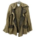 Anthropologie Hei Hei Green Lace Anorak Army Jacket Sz S Photo 1
