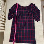 MNG Women’s Plaid Scoop Back Shift Dress Blue Photo 10