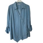 Soft Surroundings  Light washed denim Tencil tunic XL Photo 1