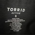 Torrid Active Size 0 Black Front Zip Long Sleeve Jacket Zip Pockets & Thumbholes Photo 8