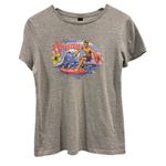 Gildan Vintage Y2K Hawaii surf graphic tee t-shirt grey aloha vacation, size medium Photo 0
