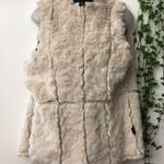 vest female fur faux fur faux leather size:S Photo 6