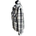 H&M  black and white plaid shirt jacket or "shacket", EUR size S, US size S Photo 3
