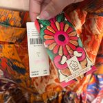 Farm Rio  x Anthropologie Sleeveless Midi Dress new size large orange drop waist Photo 6