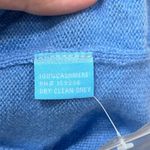 J. McLaughlin  Cabot Sweater Small NWT $248 100% Cashmere‎ Turtleneck Blue Solid Photo 6