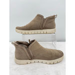 Ryka Rykä Hensley Sneakers Ankle Booties Tan Suede Leather Casual Cushioned Comfort Photo 1