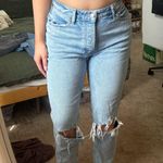 Abercrombie & Fitch High Rise Curve Love Dad Jeans Photo 0