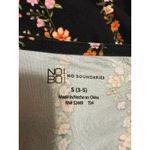 No Boundaries  Walk Thru Black Short Sleeve Floral High Low V Neck Romper Dress S Photo 4