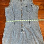 Y2K NY Jeans New York & Company Light Blue Denim Dress Size 4 Photo 4
