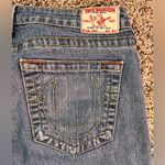 True Religion  Jeans Women's 31 Blue Denim Cotton Pockets Flat Front Straight Leg Photo 9