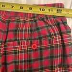 Lacoste Izod Vintage Red Tartan Plaid Shorts Womens Size 6 Preppy High Rise Photo 4