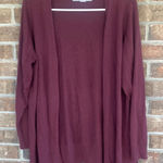 Essentials Women's Deep Burgundy Cardigan Purple Size XL Photo 0