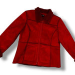 Style & Co Penny Lane . Winter Coat Womens Large Red Faux Fur Warm Y2K Timeless Photo 0