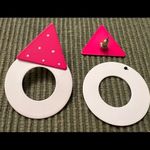 5 pair of pink earrings Pink Photo 8