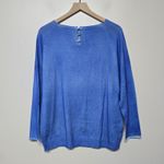 Gran Sasso Italy 100% Cashmere Twinset Cardigan & Sweater‎ Blue Women's Size 46 Size L Photo 5