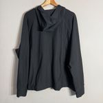 L.L.Bean Hooded Full Zip Workout Sweatshirt Jacket Women's 2X Black Outdoor Photo 9