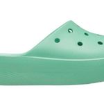 Crocs Classic Platform Slide Sandals Shoes in Jade Green Women’s size 7 Photo 1