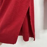J. Jill Size S Tunic Top Pima Cotton Cowl Neck Slub Knit Long Sleeve Women's Red Photo 4