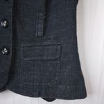 BCX  M Black Denim Jeans Waist Jacket Photo 1