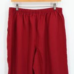 NWT AKS Amy K Su Cranberry Red Tencel Pants L Size L Photo 4
