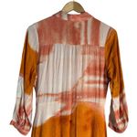 Anthropologie  Dolan Cora Orange Tie Dye Print Button Front Maxi Shirt Dress 6 Photo 7