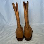 Frye vintage tan western cowboy pull on pointed toe boots women’s shoe size 7.5 Photo 7